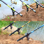 Suporte de Pesca em Aço Inoxidável Suporte para Vara de Pesca de Arremesso Vara de Pesca de Mão, B Cinzento