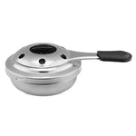 Fogão de Álcool Mini com Cabo de Aço Inoxidável para Campismo ao Ar Livre, Pequeno Fogão de Álcool à Prova de Vento, 9,5cm