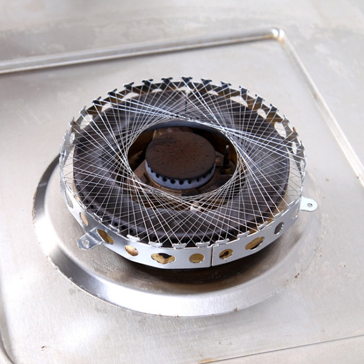 2 Peças de Anel de Gás em Aço Inoxidável para Fogão a Gás, Resistente ao Fogo e ao Vento, Acessórios de Cozinha para Economia de Energia, Anel de Gás em Aço