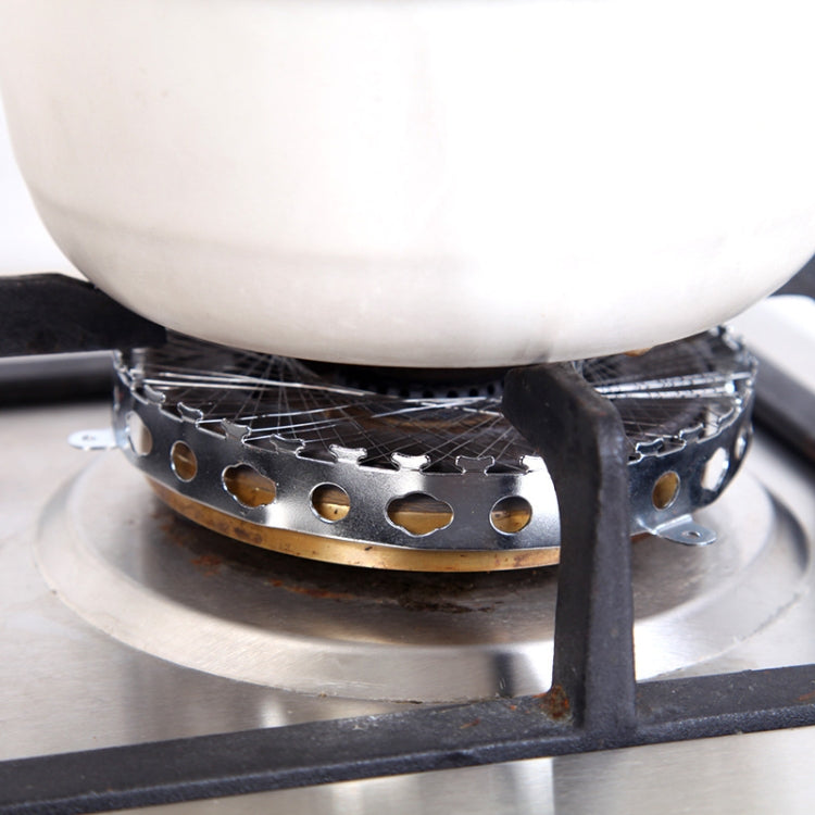2 Peças de Anel de Gás em Aço Inoxidável para Fogão a Gás, Resistente ao Fogo e ao Vento, Acessórios de Cozinha para Economia de Energia, Anel de Gás em Aço