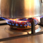 2 Peças de Anel de Gás em Aço Inoxidável para Fogão a Gás, Resistente ao Fogo e ao Vento, Acessórios de Cozinha para Economia de Energia, Anel de Gás em Aço