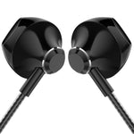 Auricular Estéreo com Graves PTM D31 Auriculares com Microfone Mãos Livres para Desporto e Jogos para Telemóveis Samsung Xiaomi