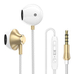 Auricular Estéreo com Graves PTM D31 Auriculares com Microfone Mãos Livres para Desporto e Jogos para Telemóveis Samsung Xiaomi