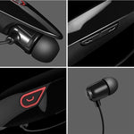 Auriculares Estéreo Bluetooth Sem Fios para Desporto com Microfone e Grande Capacidade de Bateria