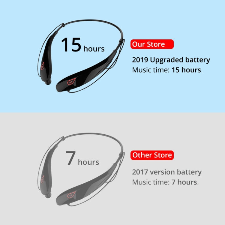 Auriculares Estéreo Bluetooth Sem Fios para Desporto com Microfone e Grande Capacidade de Bateria