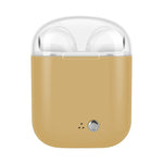 Auricular Bluetooth Sem Fios Binaural I7s TWS com Estojo de Carregamento Platinado