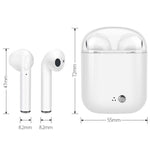 Auricular Bluetooth Sem Fios Binaural I7s TWS com Estojo de Carregamento Platinado