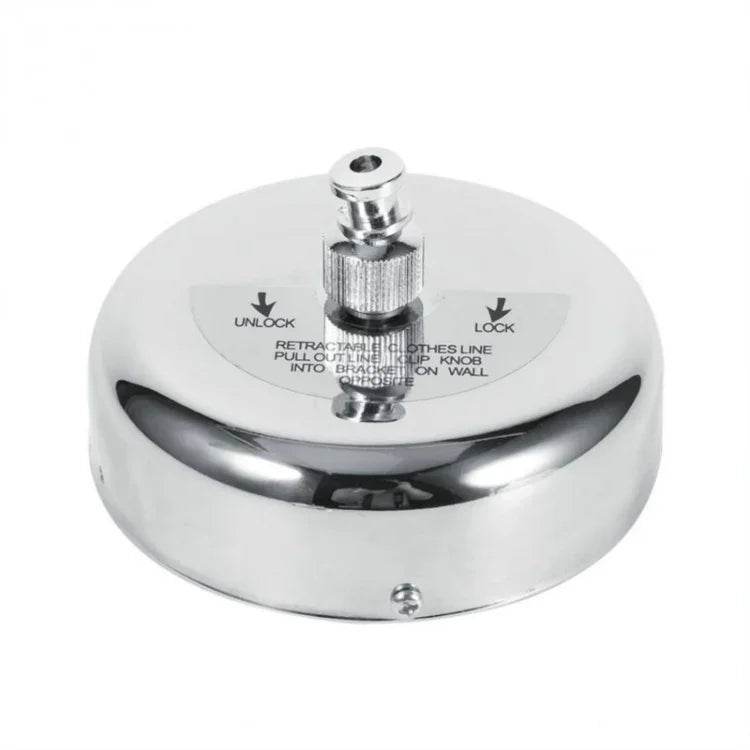 Varal Retrátil Portátil de Aço Inoxidável para Roupa, Interior e Exterior, Suporte para Secar Roupa, Varal de Parede em Aço Inoxidável
