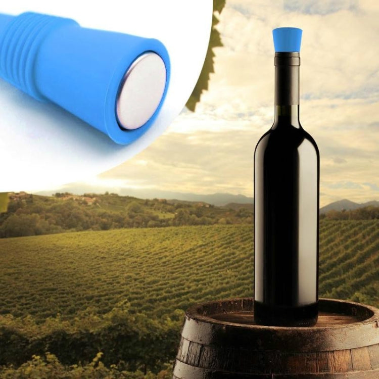 Tampa de Garrafa Criativa de Silicone Grau Alimentar para Vinho, Tampa de Preservação (Roxo), Tampa de Preservação (Vermelho), Tampa de Preservação (Azul), Tampa de Preservação (Verde)