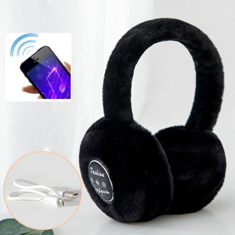 Protetores Auriculares Bluetooth de Inverno em Pelúcia à Prova de Vento para Homens e Mulheres