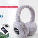 Protetores Auriculares Bluetooth de Inverno em Pelúcia à Prova de Vento para Homens e Mulheres