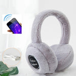 Protetores Auriculares Bluetooth de Inverno em Pelúcia à Prova de Vento para Homens e Mulheres