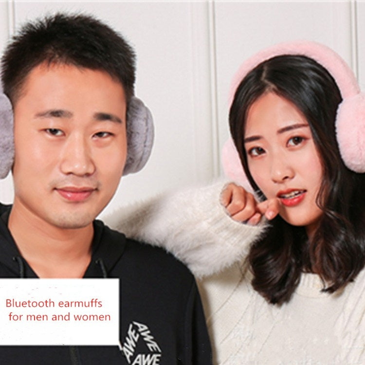 Protetores Auriculares Bluetooth de Inverno em Pelúcia à Prova de Vento para Homens e Mulheres
