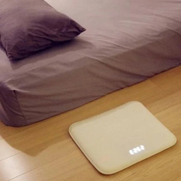 Relógio Despertador Sensível à Pressão Tapete Eletrónico Digital para Quarto Antiderrapante, Resistente ao Desgaste, Tapete Macio para Acordar Inteligente