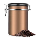 Recipiente para Café em Aço Inoxidável, Caixas de Armazenamento para Chá, Recipiente Preto para Cozinha, Caixas para Café e Chá, Utensílios para Chá