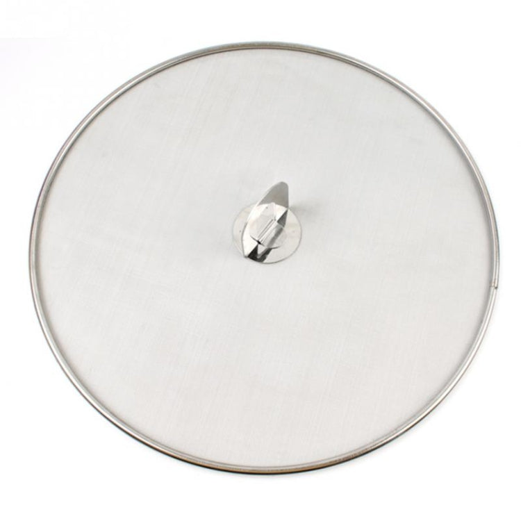 Tampa de Aço Inoxidável à Prova de Óleo para Fritura, Rede Protetora Contra Salpicos, Tabuleiro de Pizza, Utensílio de Cozinha, Tampa à Prova de Óleo 33cm