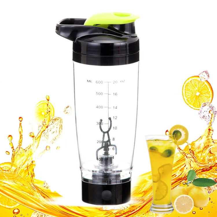 Garrafa de Água Misturadora 600ML Portátil Elétrica para Proteína, Copo Automático Criativo para Café com Leite