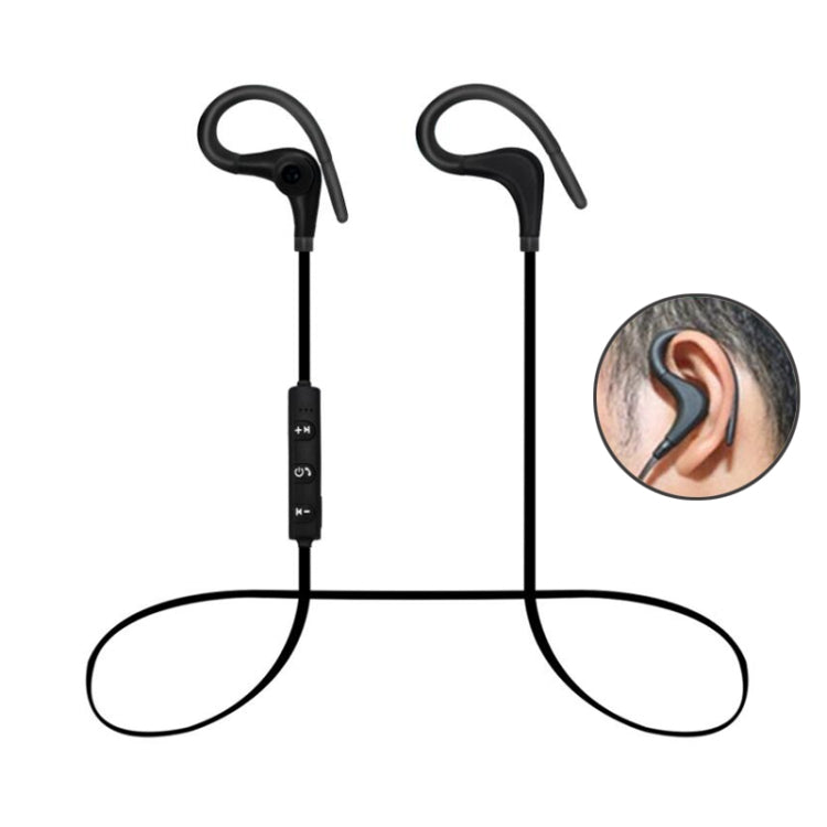 Auricular Bluetooth Sem Fios AiWei BT-01 com Microfone e Gancho para Desporto