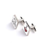 Fashion Good Husband Cuff Link， Men Shirt Charm Zinc Alloy Cufflinks