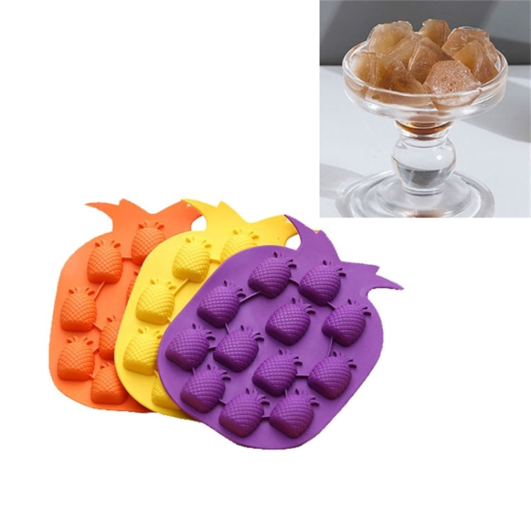 5 Peças de Forma de Gelo Criativa em Silicone em Forma de Ananás, Moldes para Fazer Gelo, Entrega em Cor Aleatória, Forma de Gelo de Ananás