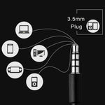 Auriculares Com Fios 3.5mm Mãos Livres In Ear com Microfone para Xiomi iPhone MP3 Player Portátil