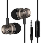 Auriculares Com Fios 3.5mm Mãos Livres In Ear com Microfone para Xiomi iPhone MP3 Player Portátil