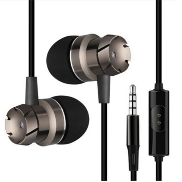 Auriculares Com Fios 3.5mm Mãos Livres In Ear com Microfone para Xiomi iPhone MP3 Player Portátil