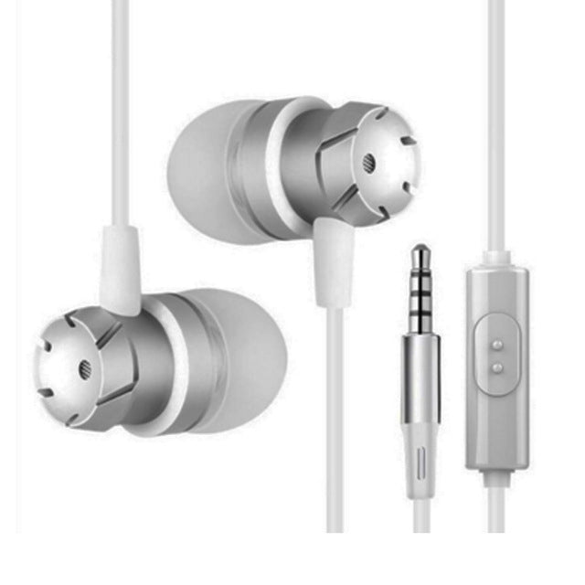 Auriculares Com Fios 3.5mm Mãos Livres In Ear com Microfone para Xiomi iPhone MP3 Player Portátil