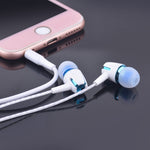 Auriculares Com Fios 3.5mm Estéreo Som Metálico com Graves e Microfone para Telemóvel