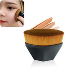 Pincel de Base em Pétala Pincéis de Maquilhagem para BB Cream Pincel para Pó Solto Kit Plano Pincel de Maquilhagem, Preto, Rosa