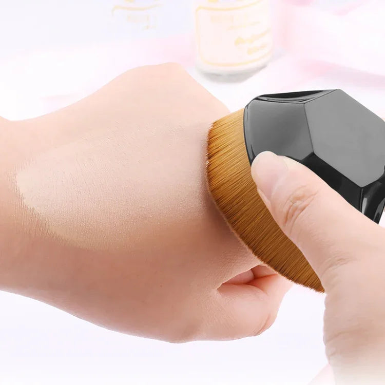 Pincel de Base em Pétala Pincéis de Maquilhagem para BB Cream Pincel para Pó Solto Kit Plano Pincel de Maquilhagem, Preto, Rosa