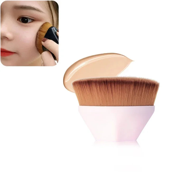 Pincel de Base em Pétala Pincéis de Maquilhagem para BB Cream Pincel para Pó Solto Kit Plano Pincel de Maquilhagem, Preto, Rosa