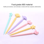 Creative Animal Cartoon Fruit Cake Fork Sign, Random Color Delivery