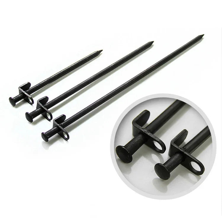 5 PCS Pregos de Aço Reforçados para Tenda de Campismo Longa Exterior, 20cm