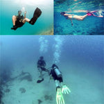 1 par de barbatanas ajustáveis para adulto, barbatanas de natação para snorkel, barbatanas de mergulho (Laranja), barbatanas de mergulho (Verde), barbatanas de mergulho (Azul), barbatanas de mergulho (Amarelo)