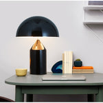 Candeeiro de mesa metálico em forma de cogumelo LED E14 para decoração de quarto, ficha EU, S preto, L preto, S branco, L branco, S dourado, L dourado