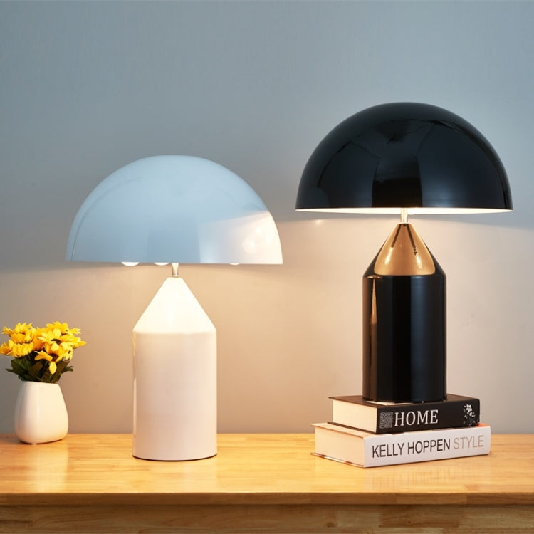 Candeeiro de mesa metálico em forma de cogumelo LED E14 para decoração de quarto, ficha EU, S preto, L preto, S branco, L branco, S dourado, L dourado