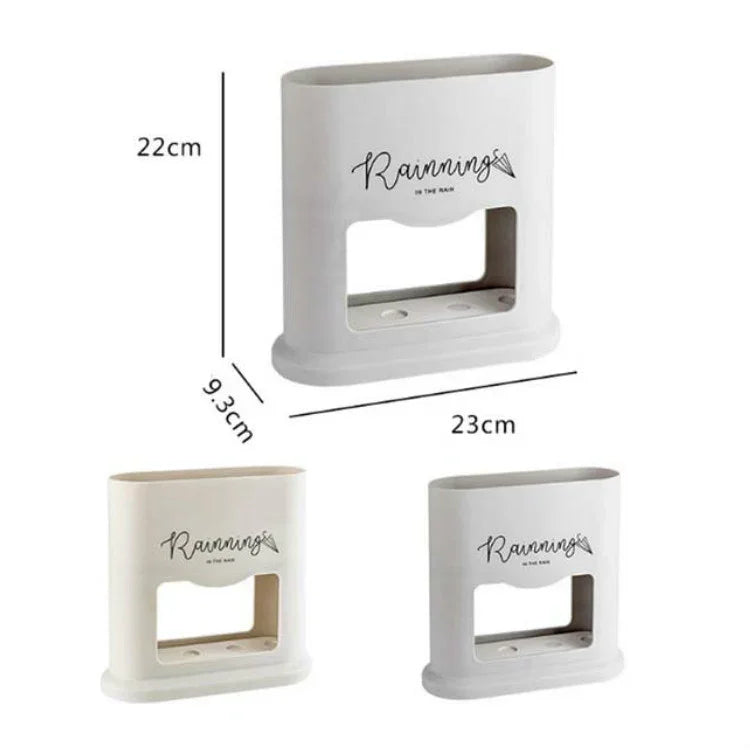 Suporte Criativo para Guarda-chuvas com Drenagem, Suporte de Armazenamento para Guarda-chuvas com Quatro Furos na Entrada de Casa