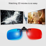 Óculos Estéreo 3D Vermelho e Azul para Miopia e Filmes 3D, Computador e TV Dedicados