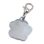 10 PCS Esmalte Gato Cão Urso Pegadas Chaveiro para Fazer Joias