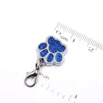10 PCS Esmalte Gato Cão Urso Pegadas Chaveiro para Fazer Joias