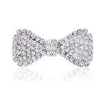 2 PCS  Fashion Women Crystal Rhinestone Hairpins Bow Knot Barrettes