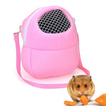 Bolsa para Animais Pequenos Transportadora para Hamster Cor Pura Bolsa de Viagem com Trela, S