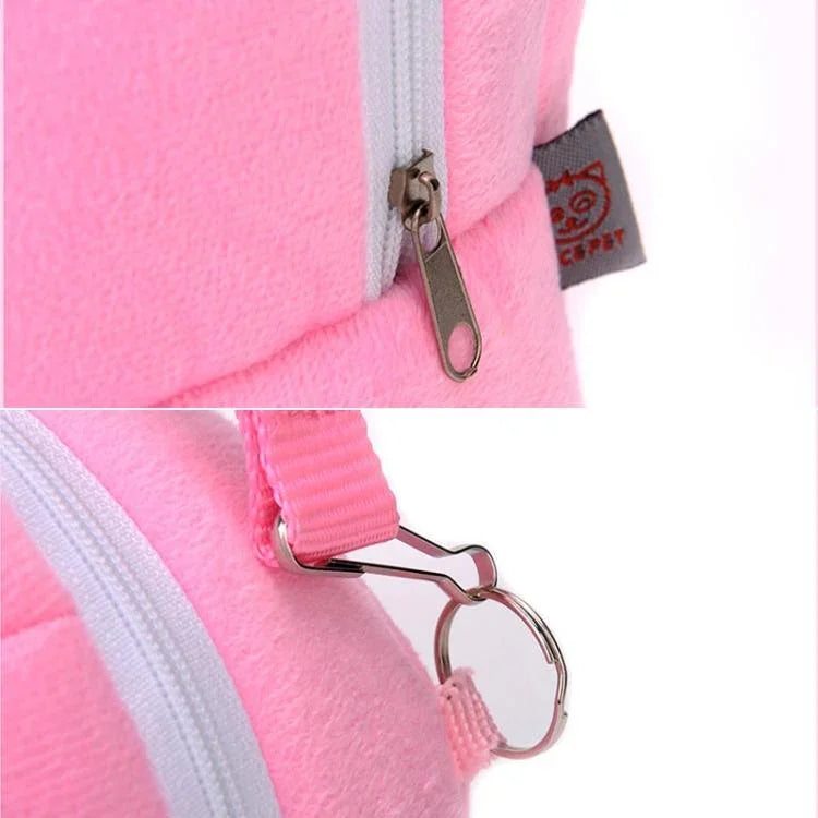 Bolsa para Animais Pequenos Transportadora para Hamster Cor Pura Bolsa de Viagem com Trela, S