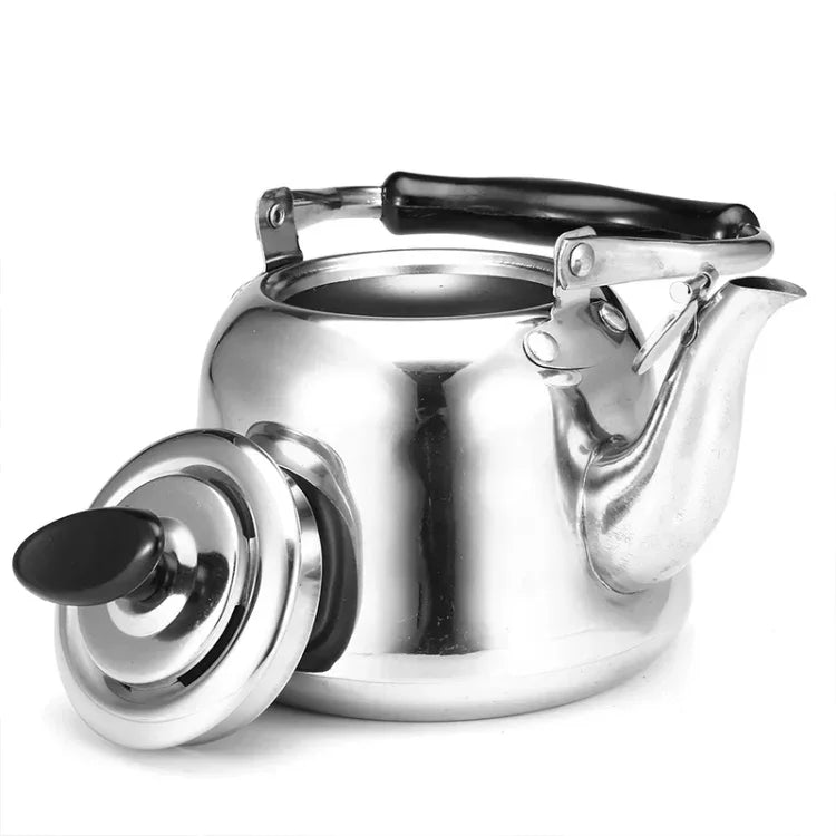 Chaleira Apito em Aço Inoxidável para Fogão de Indução, Som Clássico de Piano, Sem Calor Magnético, 1L, 1,5L, 2L, 3L