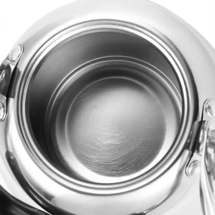 Chaleira Apito em Aço Inoxidável para Fogão de Indução, Som Clássico de Piano, Sem Calor Magnético, 1L, 1,5L, 2L, 3L
