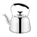 Chaleira Apito em Aço Inoxidável para Fogão de Indução, Som Clássico de Piano, Sem Calor Magnético, 1L, 1,5L, 2L, 3L