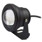 Projetor subaquático para piscina de 10W com temporizador, projetor subaquático para aquário DC 12V, luz branca quente, luz branca