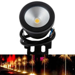 Projetor subaquático para piscina de 10W com temporizador, projetor subaquático para aquário DC 12V, luz branca quente, luz branca