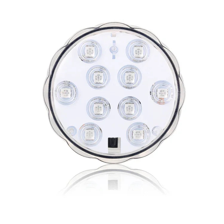 Luz Subaquática Impermeável para Aquário com Botão RGB para Mergulho